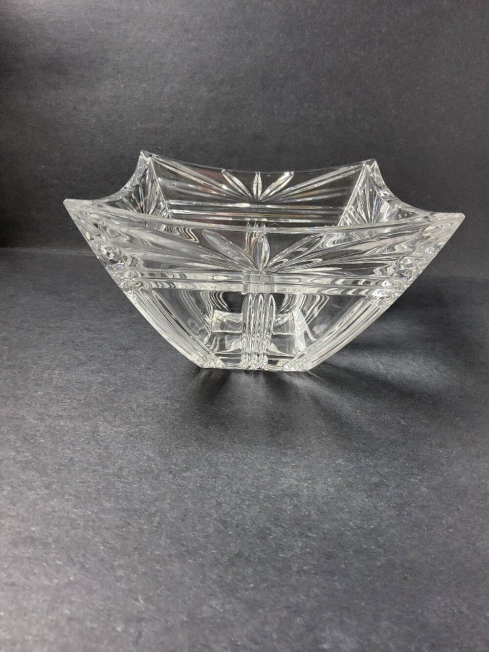 This is a vintage Waterford Marquis crystal bowl in the Odyssey pattern.